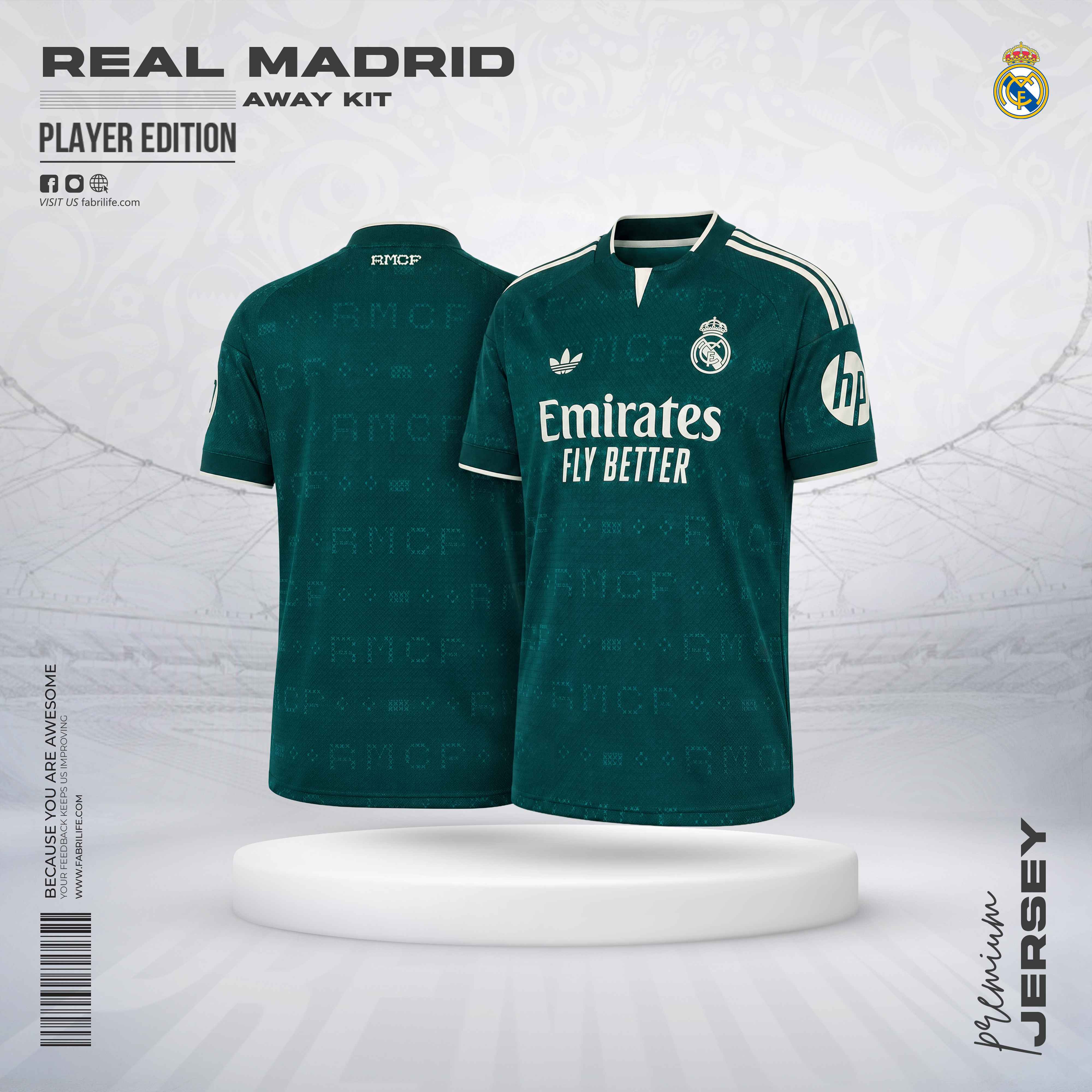Real Madrid 26/27 Away Jersey - Player Edition