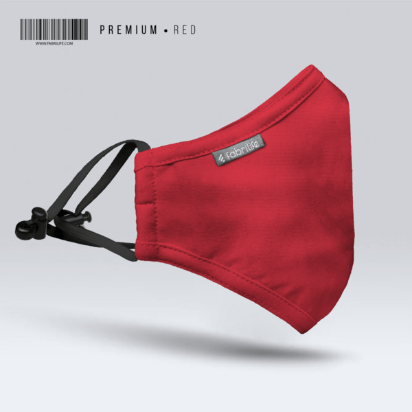 Premium Cotton Face Mask (Red) - At Best Price | Fabrilife