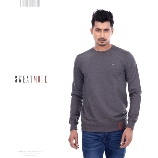 Mens Premium Sweatshirt - Charcoal - At Best Price | Fabrilife