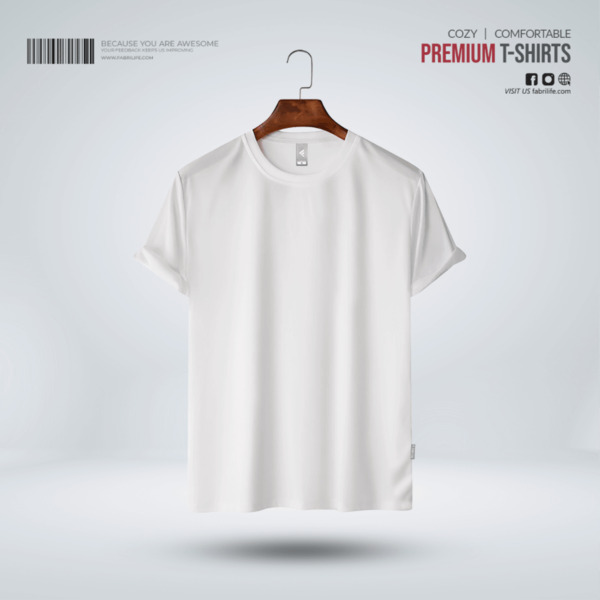 Mens Premium Blank - White - At Best Price | Fabrilife