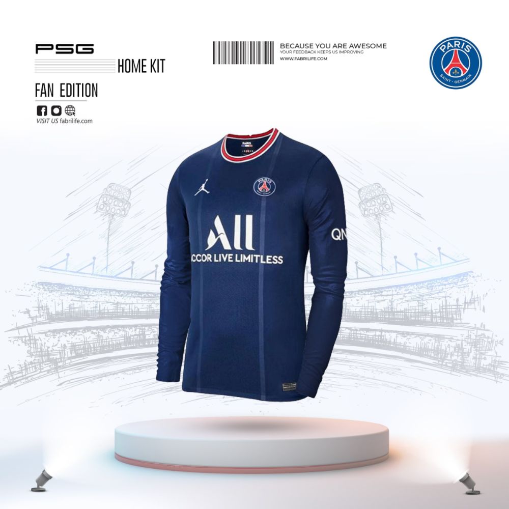 PSG- Home kit 21-22 Full Sleeve (Fan Edition) At Best Price