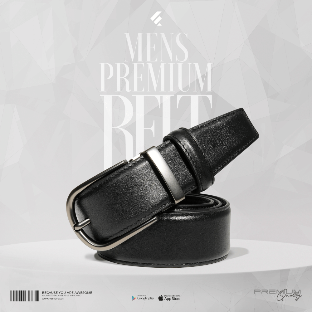 Mens Premium Leather Belt- Executive At Best Price Fabrilife