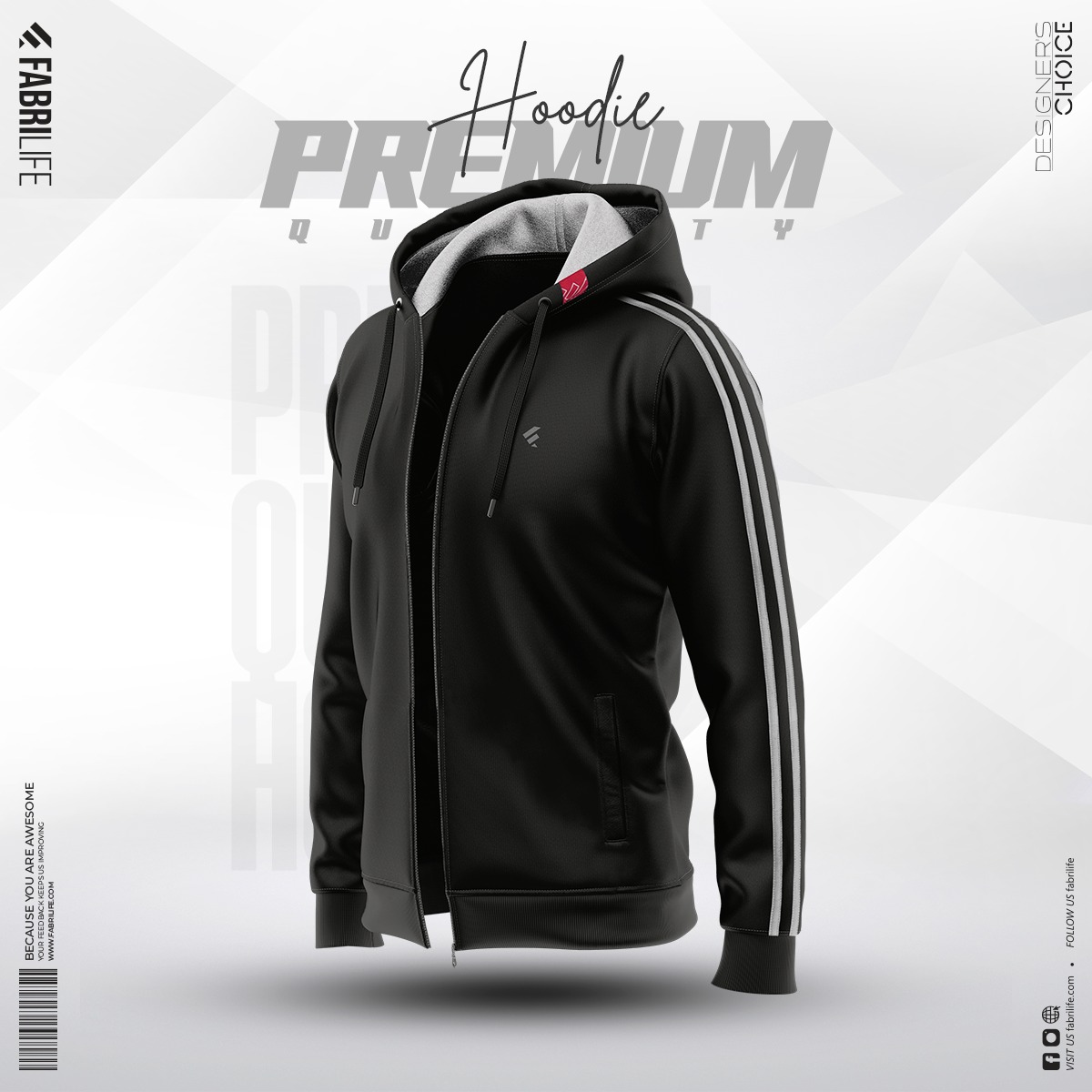 Mens Premium Hoodie Urban Black At Best Price Fabrilife