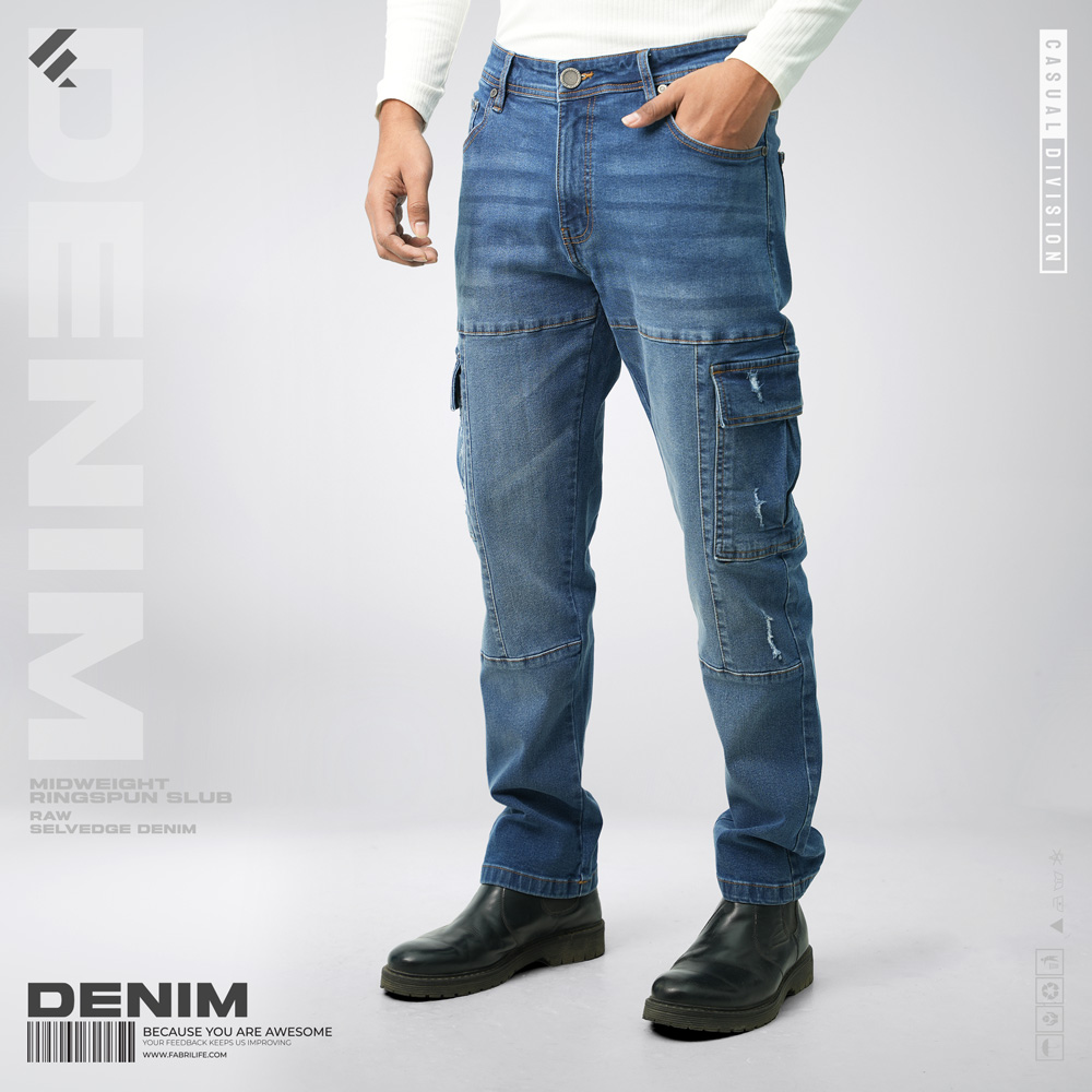 Denim Cargo Pant - IronThread - Men's Jeans | Fabrilife