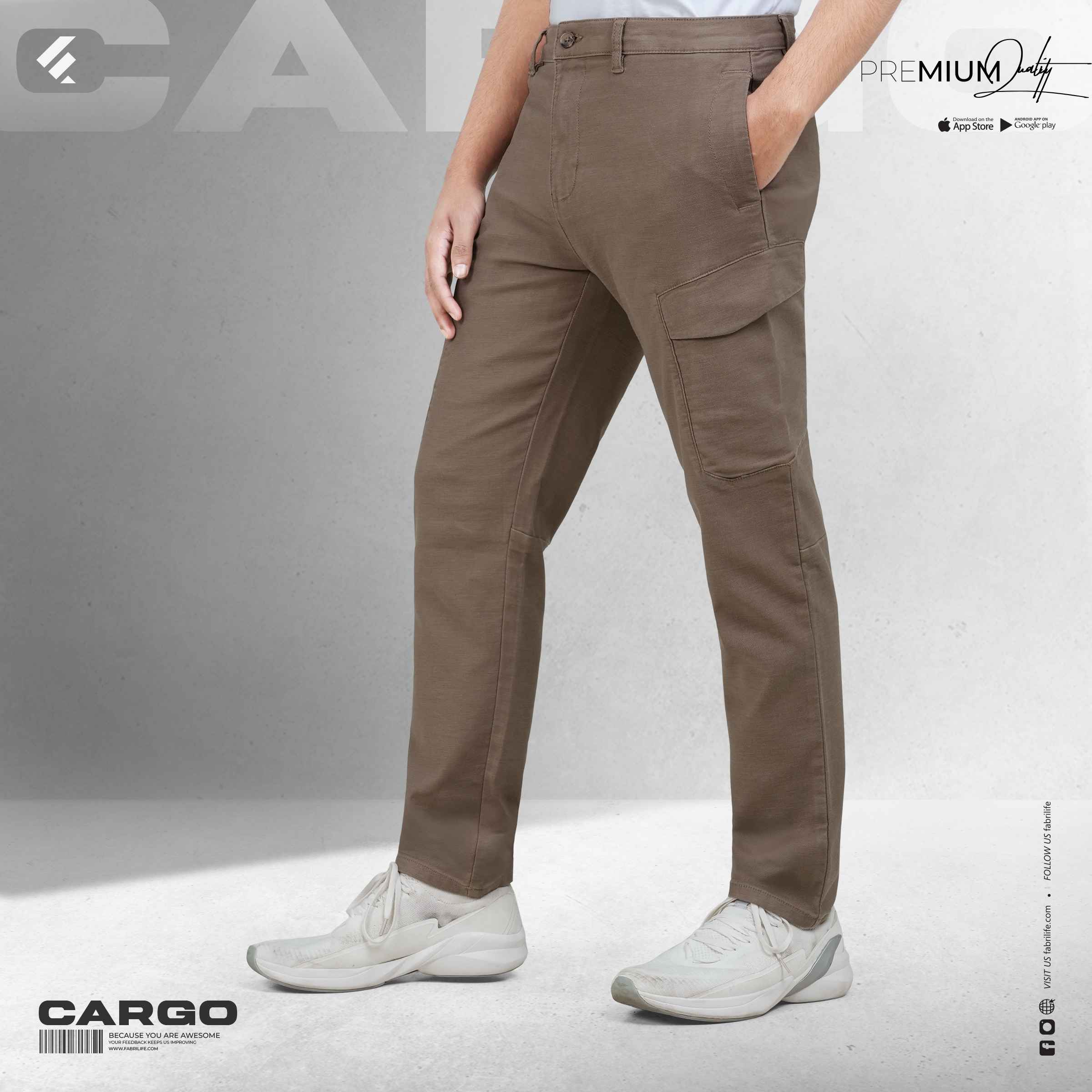 Premium Cargo Pant (Five Pockets) - Drednode