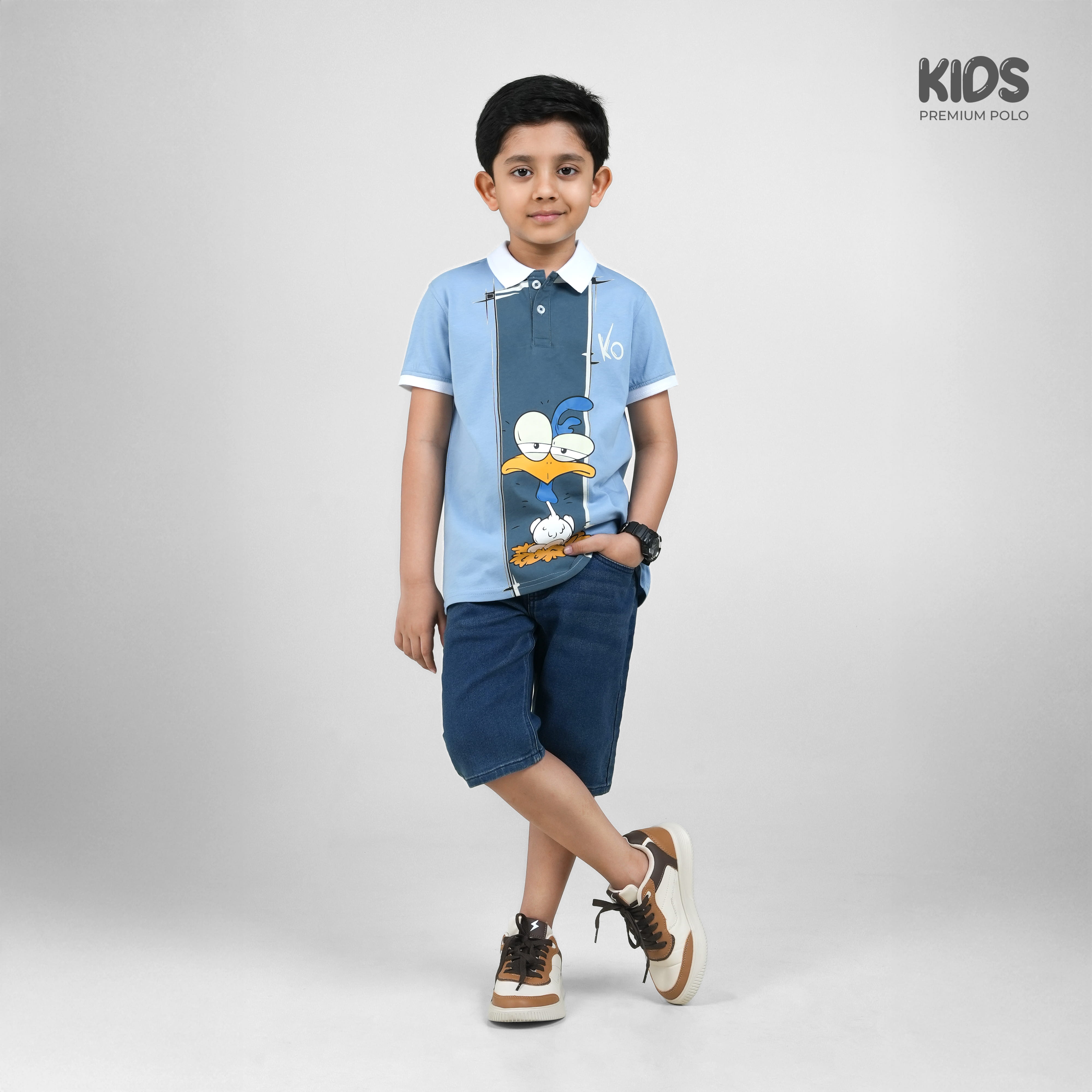 Kid's Premium Polo - Donald Duck
