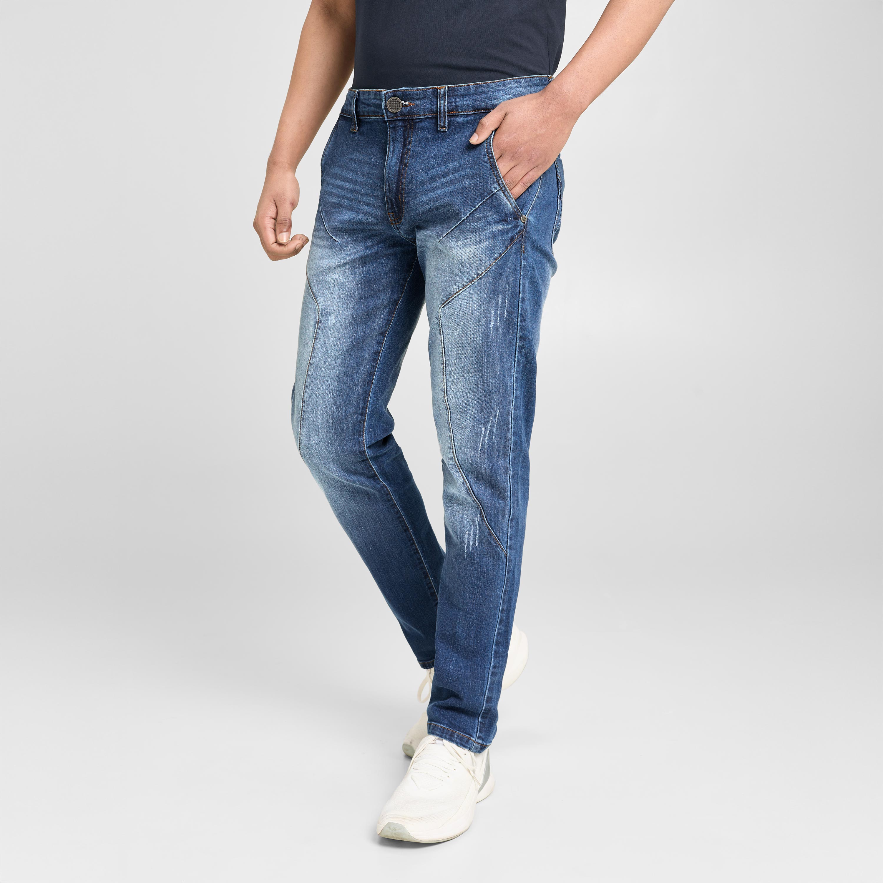 Mens Denim Jeans -Apex [Dark]