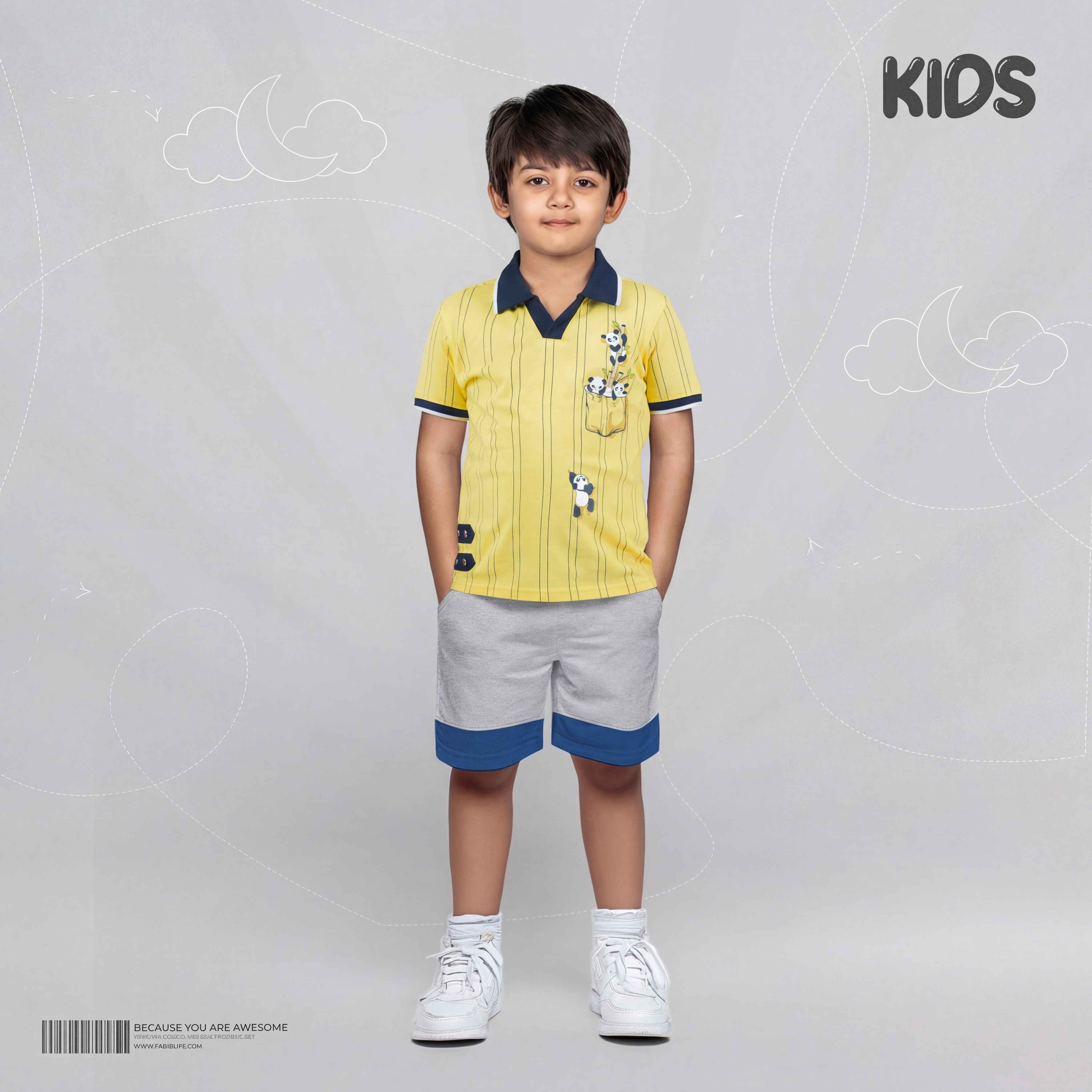Kid's Premium Polo - Panda Life