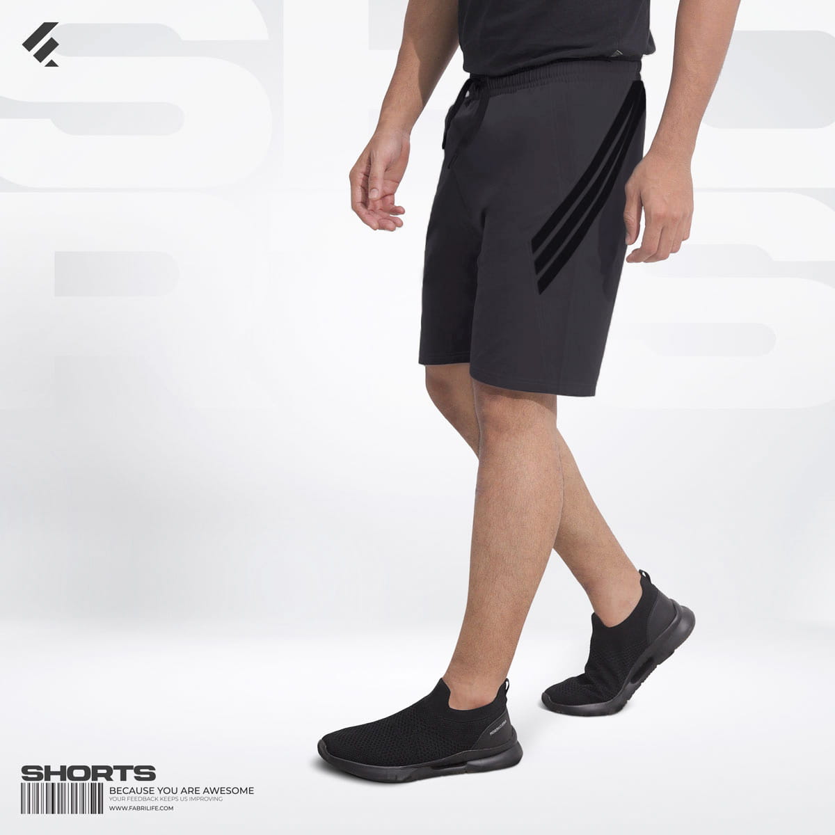 Mens Premium Activewear Shorts  - Steadfast