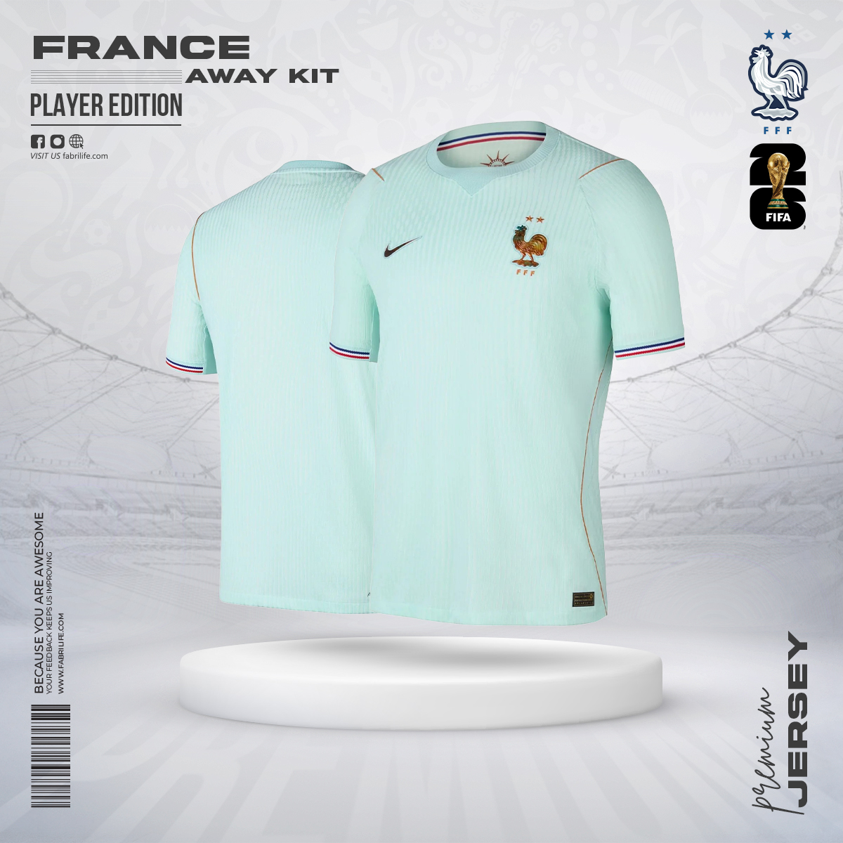 France 2026 World Cup Away Jersey - Player Edition