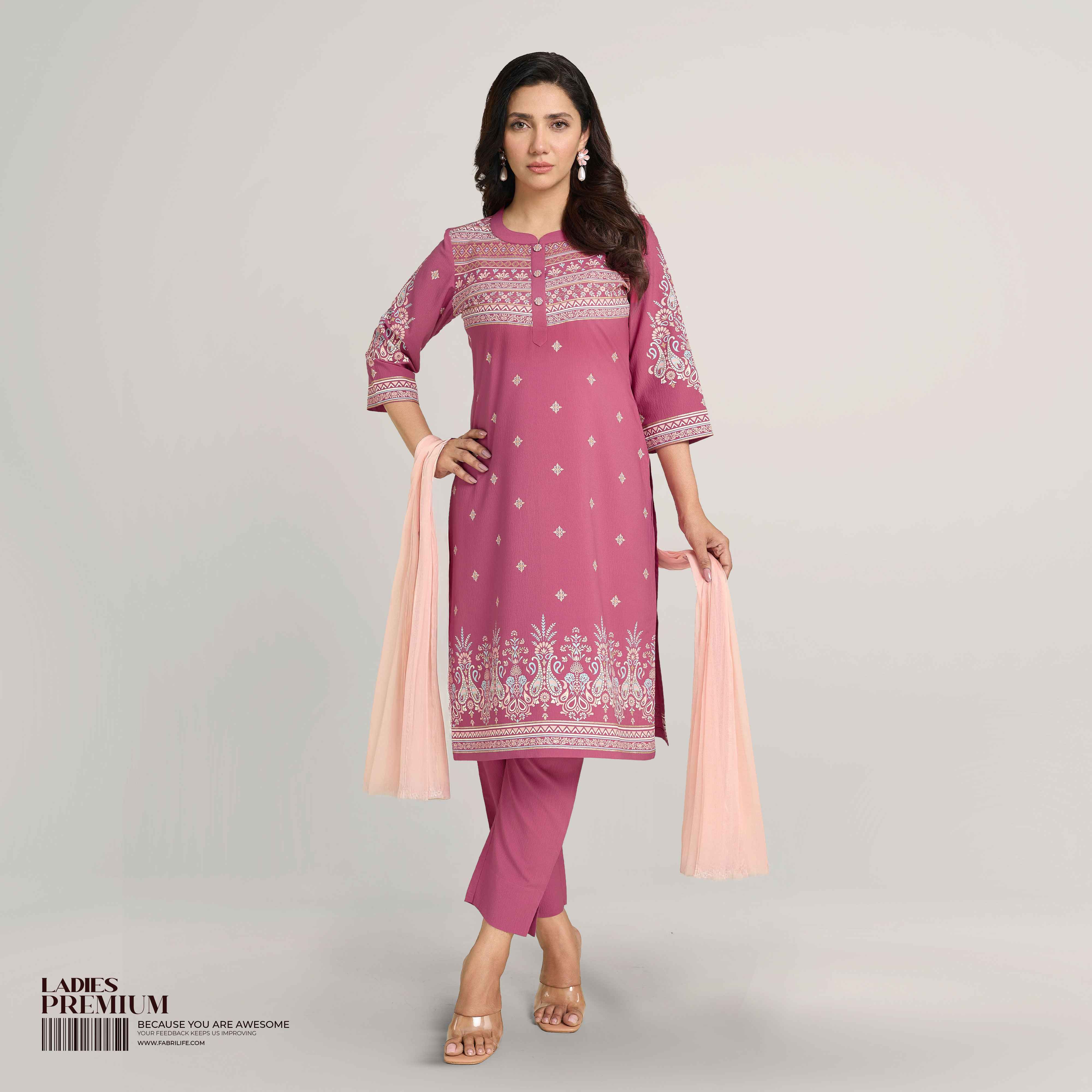 Womens Premium Salwar Kameez [3pcs] - Roshni