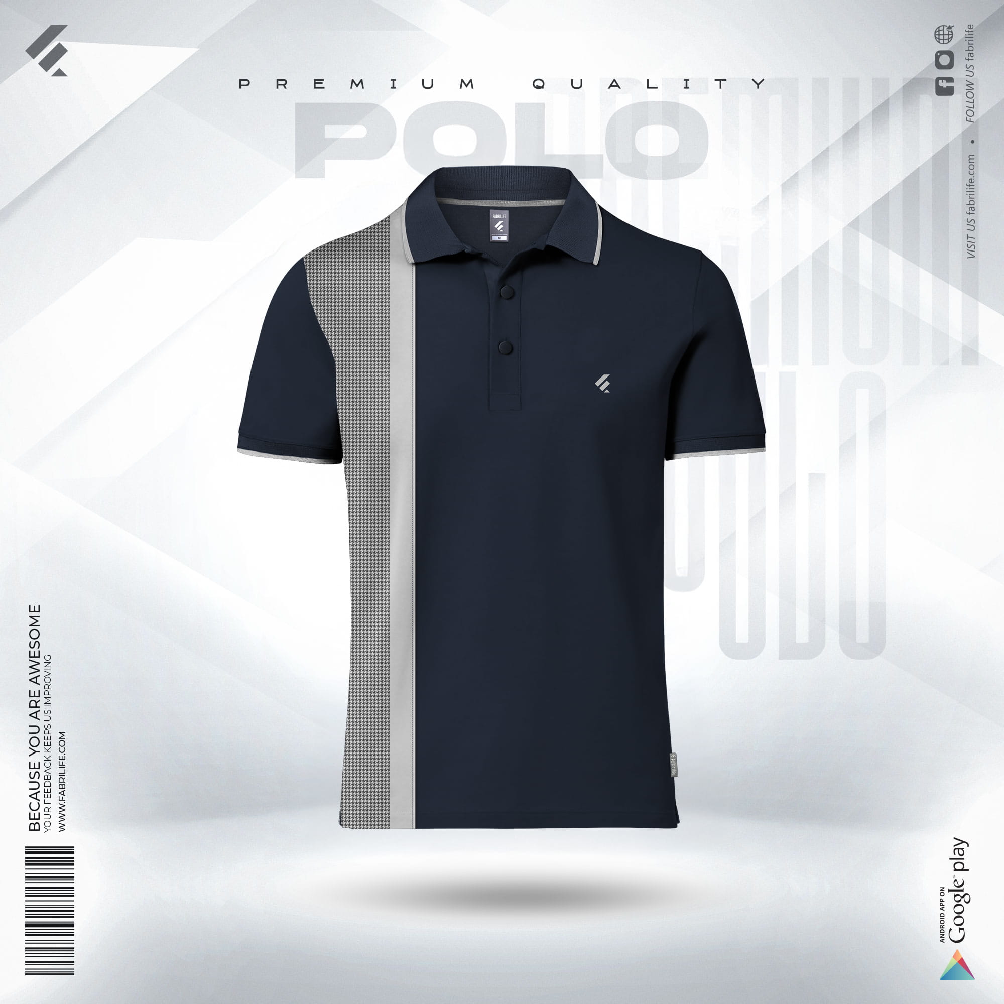 Classical Edition Single Jersey Knitted Polo- Starlit