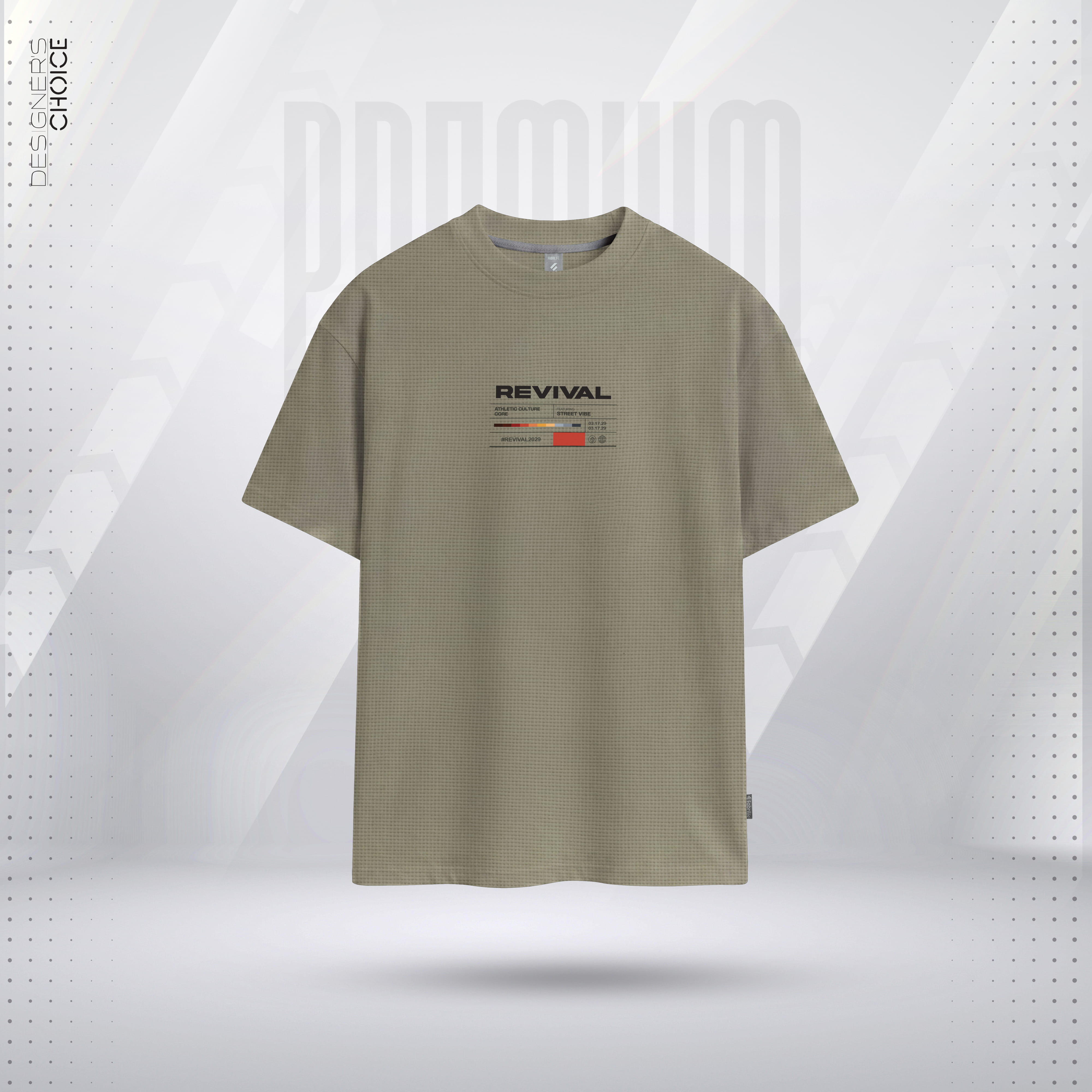 Mens Premium Drop Shoulder T-Shirt  - Revival