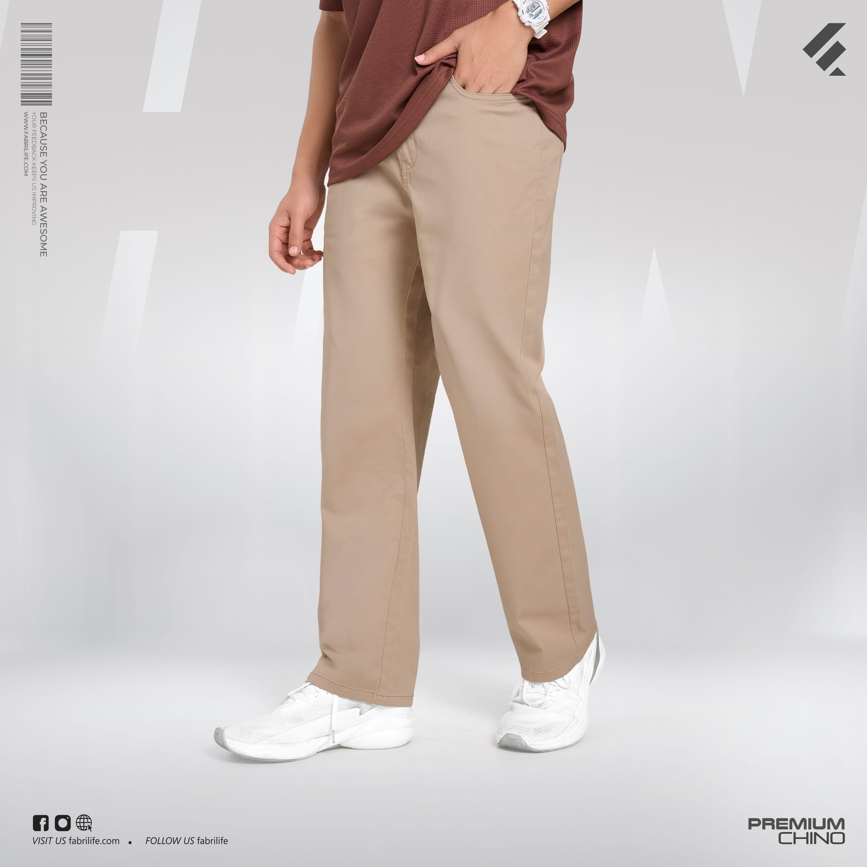 Mens Premium Chino Pant- Grindcore