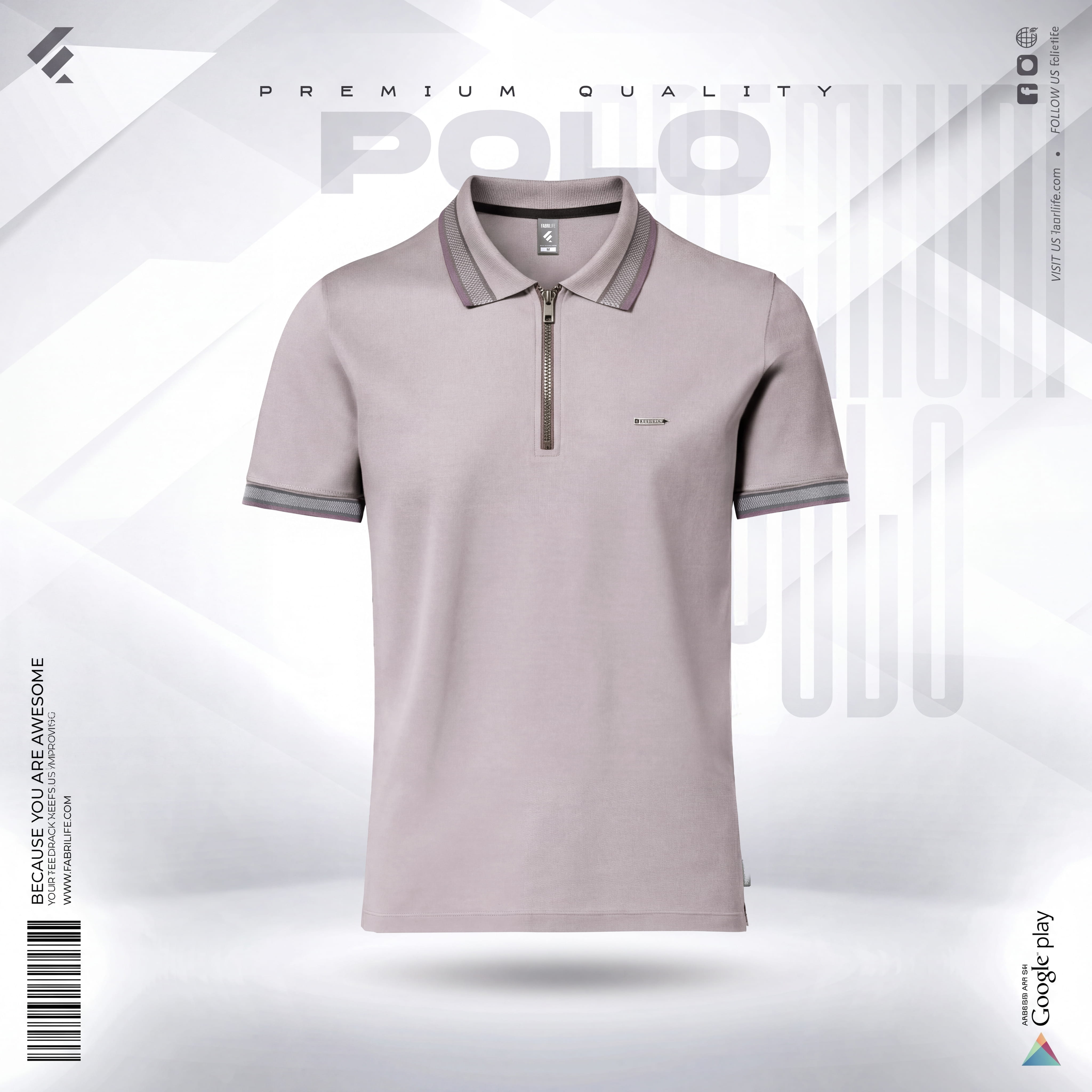 Mens Premium Platinum Polo - Virello