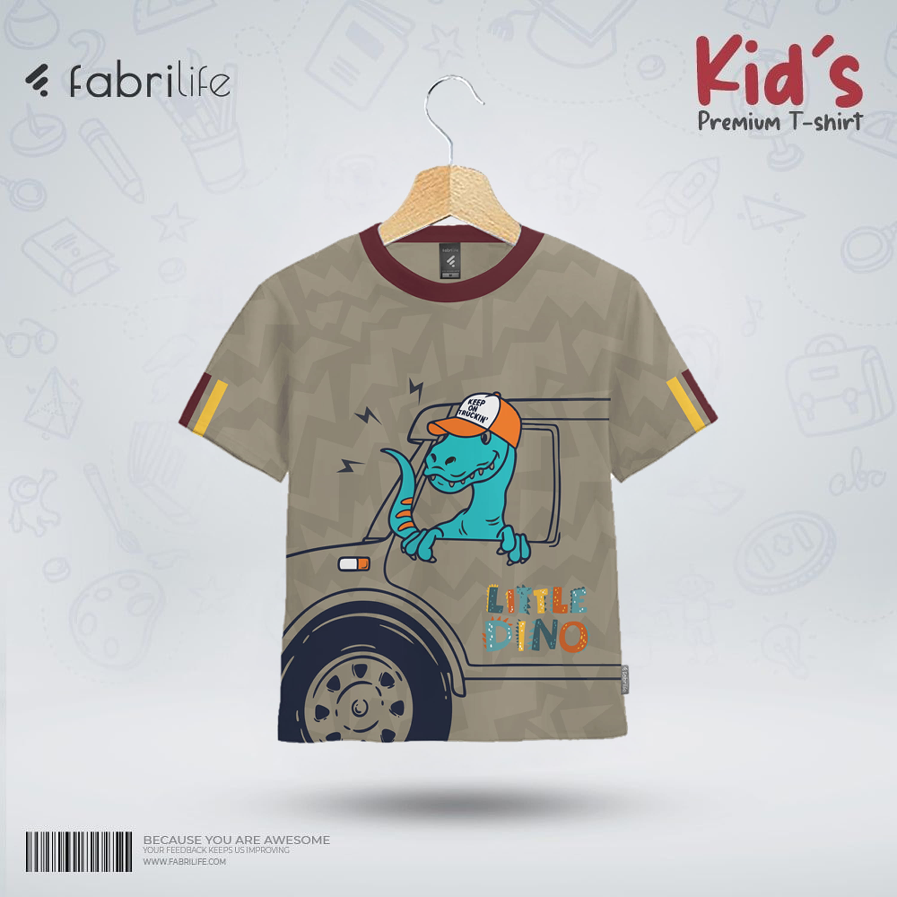 Kids Premium T-Shirt - Little Dino