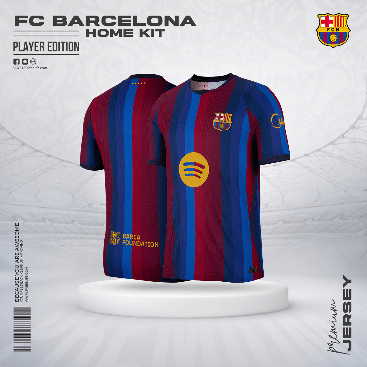FC Barcelona 26/27 Home Jersey - Player Edition