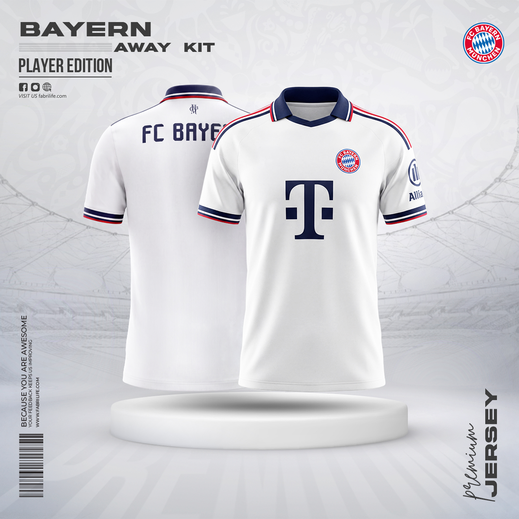 Bayern Munich 26/27 Away Jersey - Player Edition