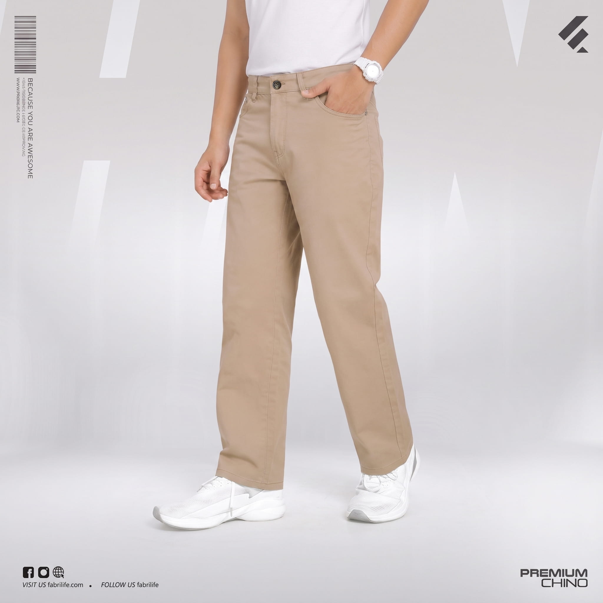 Mens Premium Chino Pant- Grindcore (Baggy)