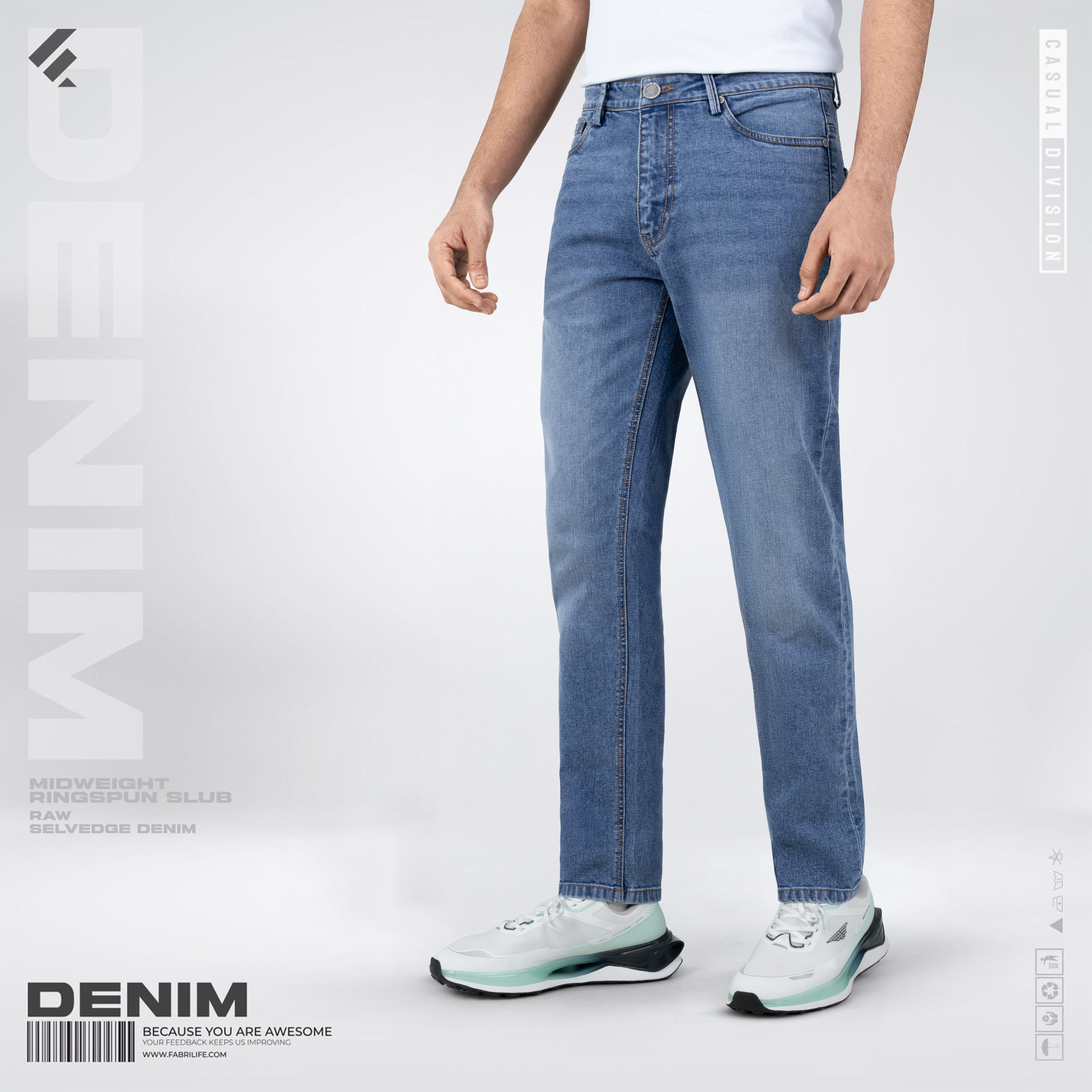 Mens Denim Jeans -Fervid